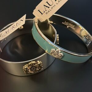 Ralph Lauren coat of arms bangle bracelet pair